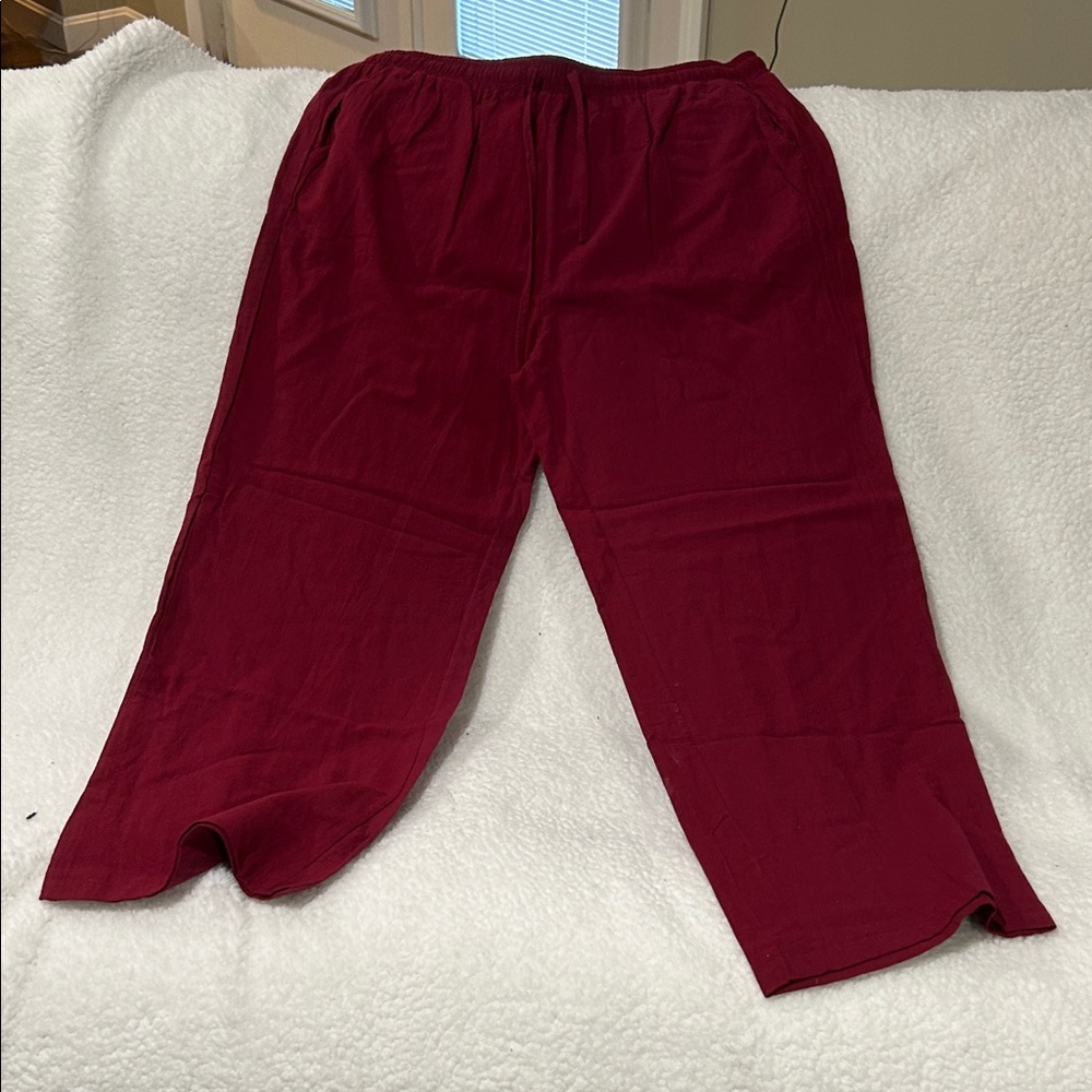 Women’s Drawstring linen dress pants